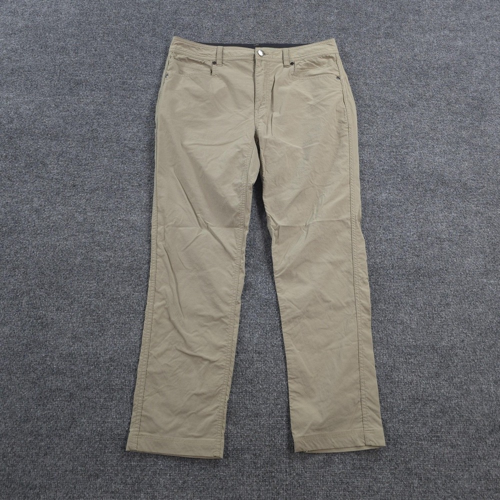 Western Rise Pants Mens 32x28 Beige Evolution Travel Chino Performance Tech